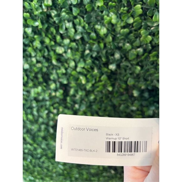 Outdoor Voices Zoom 10 Inch Black Compression Shorts Size XS NWT - Picture 5 of 5